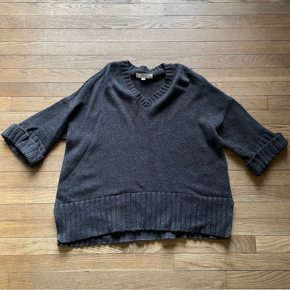 Loft black sweater size Small